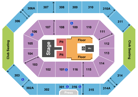 Ralph Engelstad Arena Riley Green Seating Chart